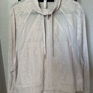 Elegant Cream Lace Women's Top